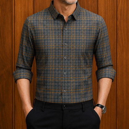 Modern Plaid Shirt