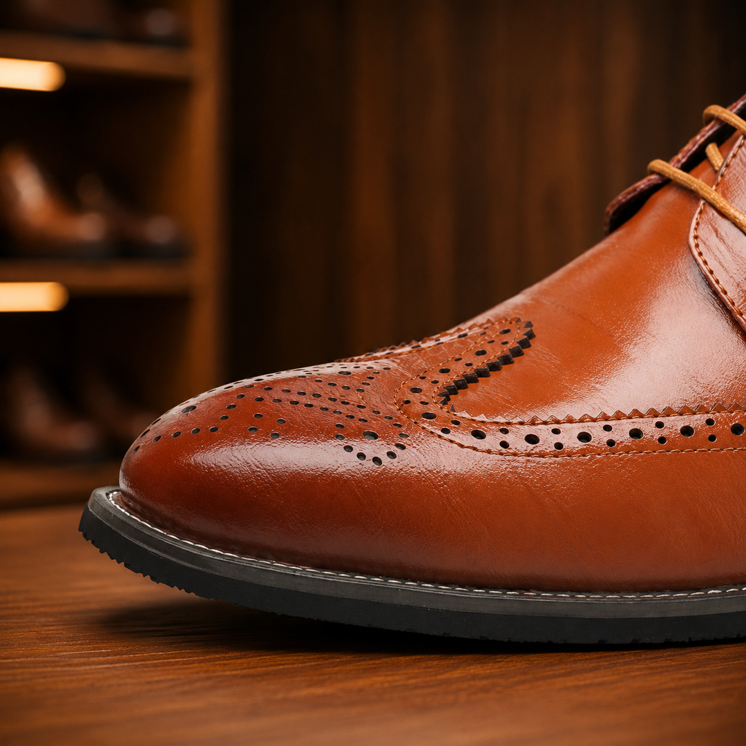 Classic Wingtip Brogue Shoes