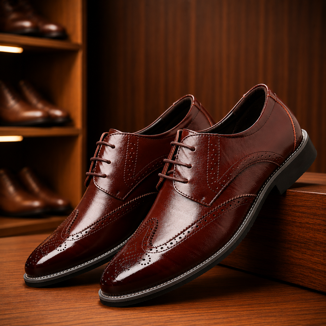 Classic Wingtip Brogue Shoes