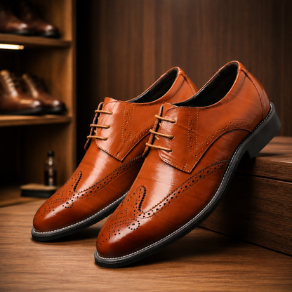 Classic Wingtip Brogue Shoes