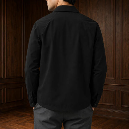 Snap-Button Overshirt Jacket