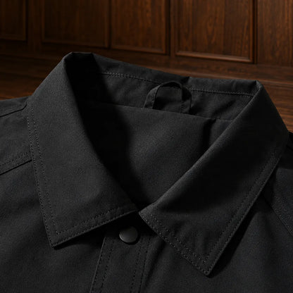 Snap-Button Overshirt Jacket