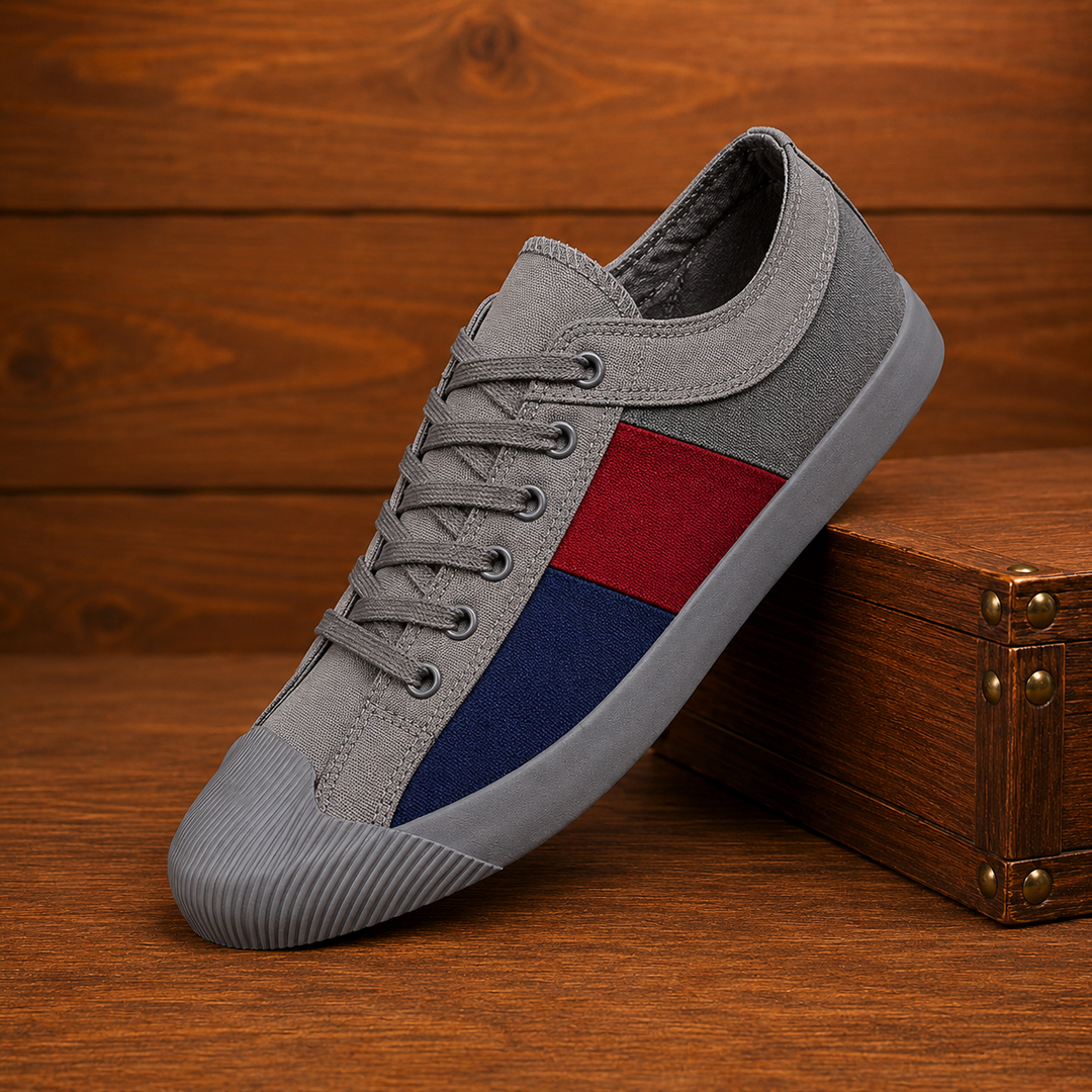 Low-Top Canvas Sneakers