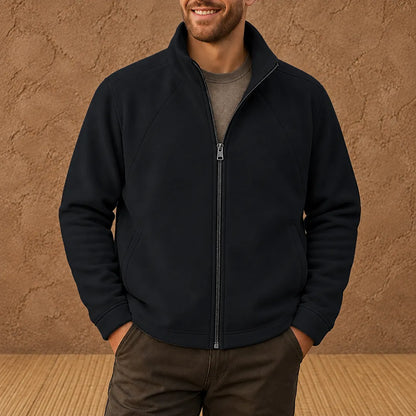 Stand Collar Zip Jacket