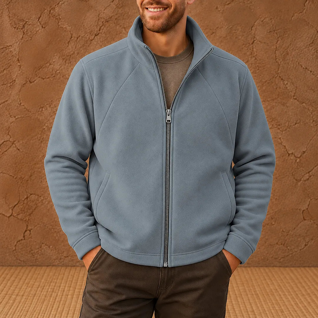 Stand Collar Zip Jacket