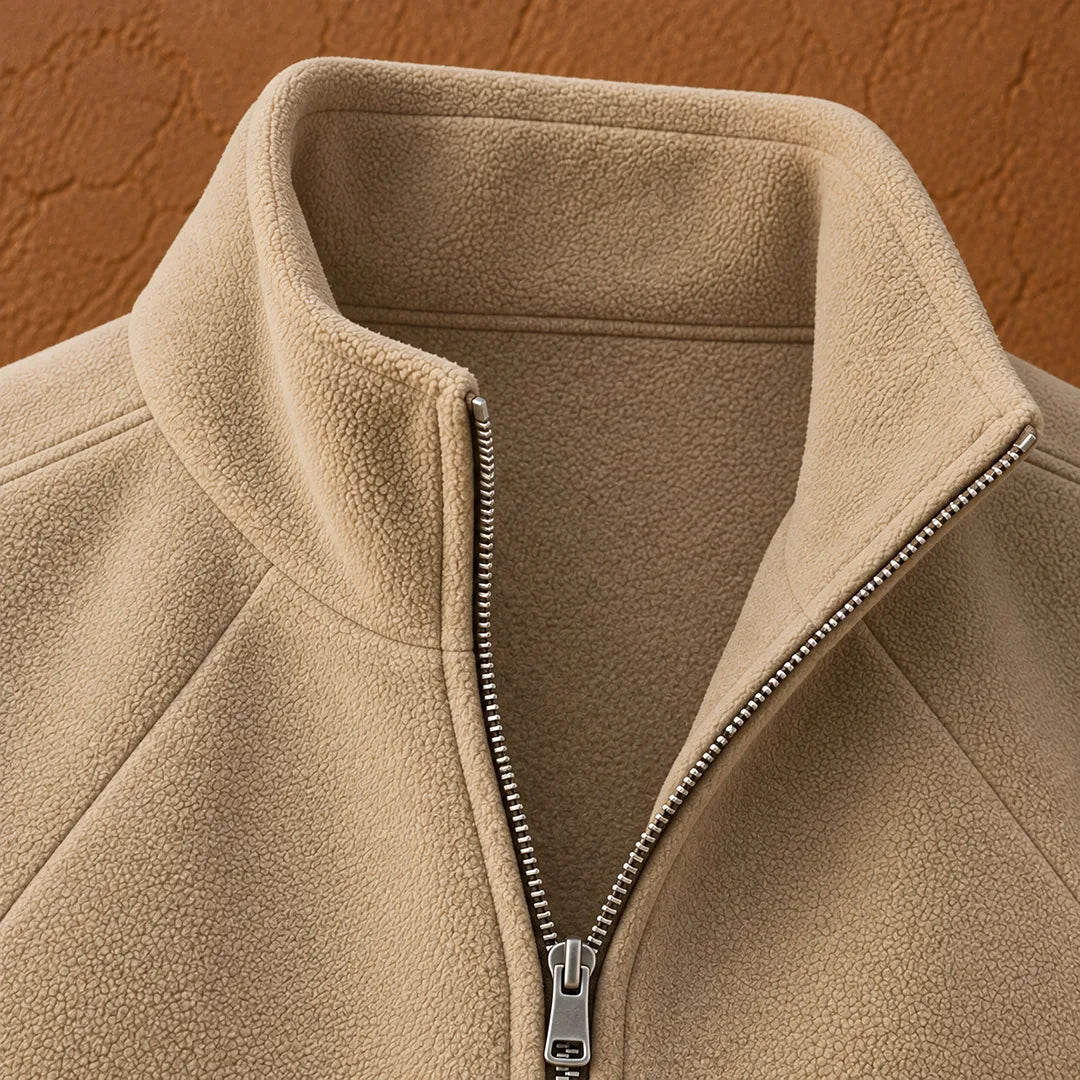 Stand Collar Zip Jacket