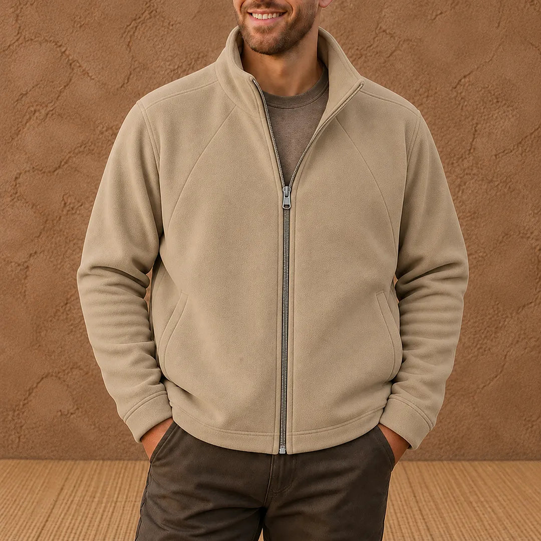 Stand Collar Zip Jacket
