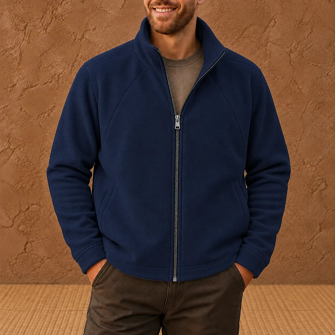 Stand Collar Zip Jacket