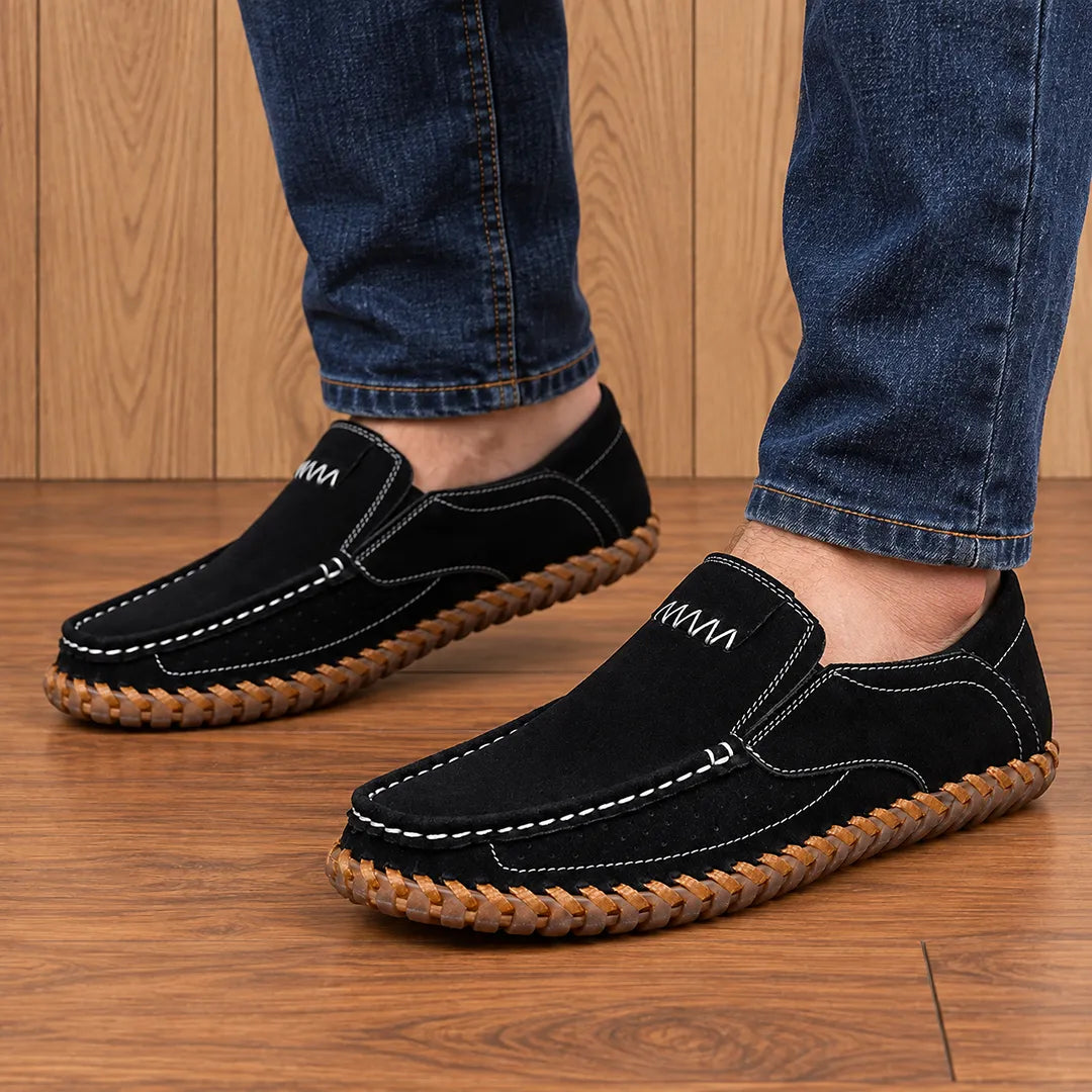 Stitched Moc Toe Loafers