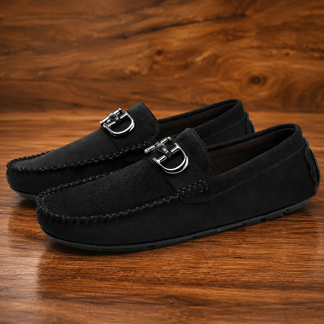 Suede Bit Loafers
