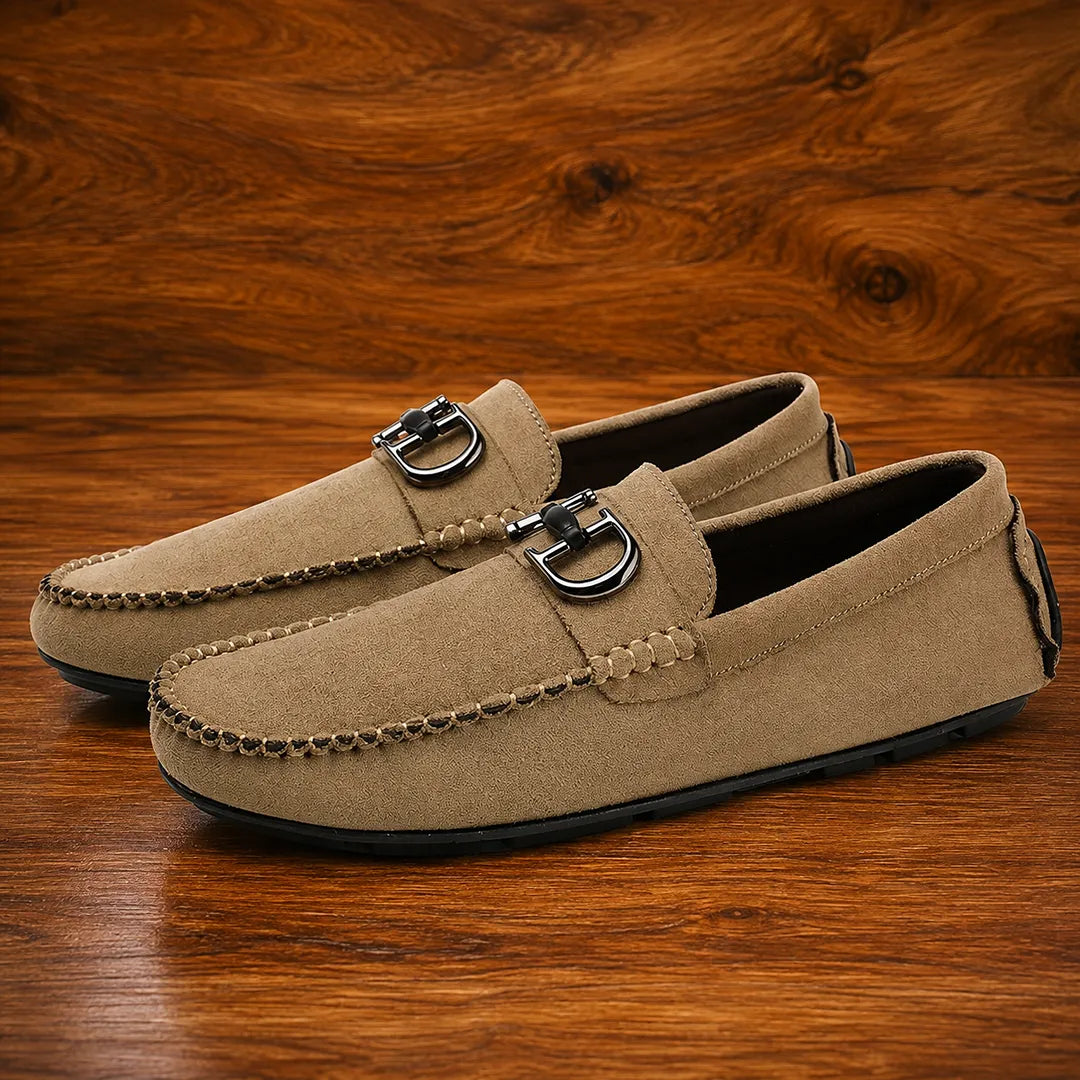 Suede Bit Loafers