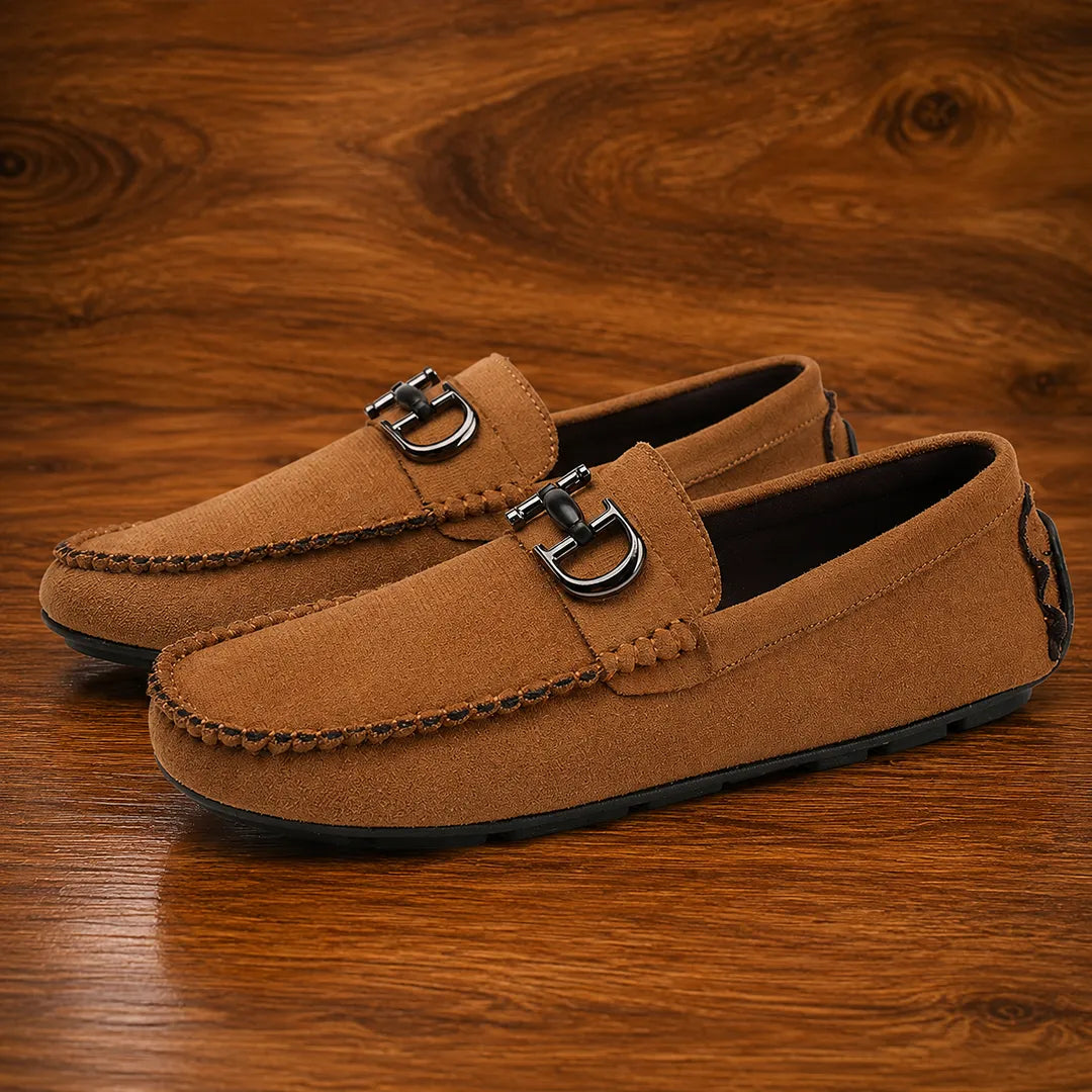 Suede Bit Loafers