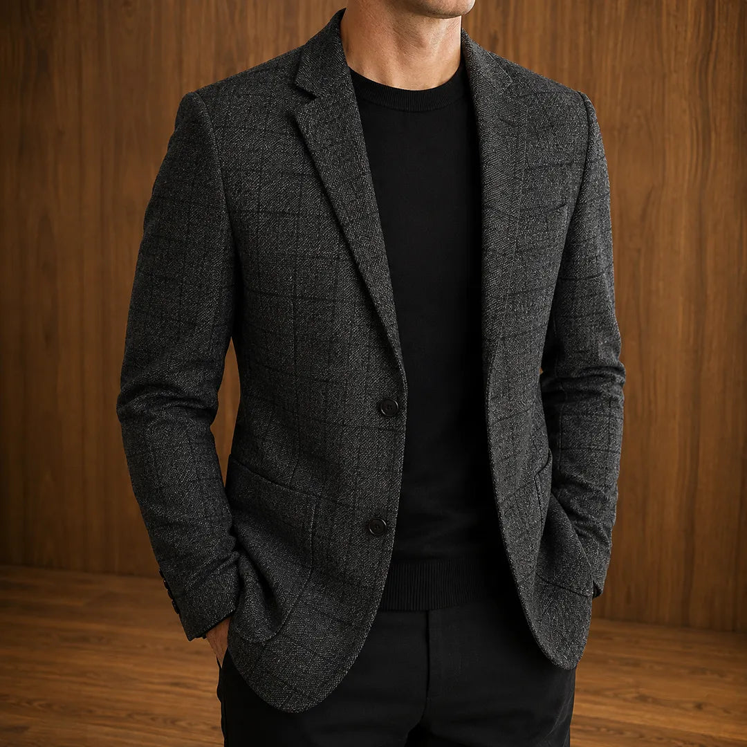 Textured Casual Blazer