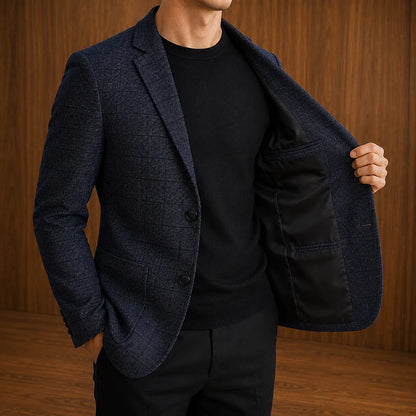 Textured Casual Blazer