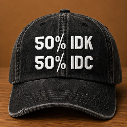 Textured Embroidered Cap