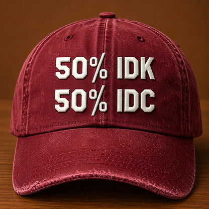 Textured Embroidered Cap