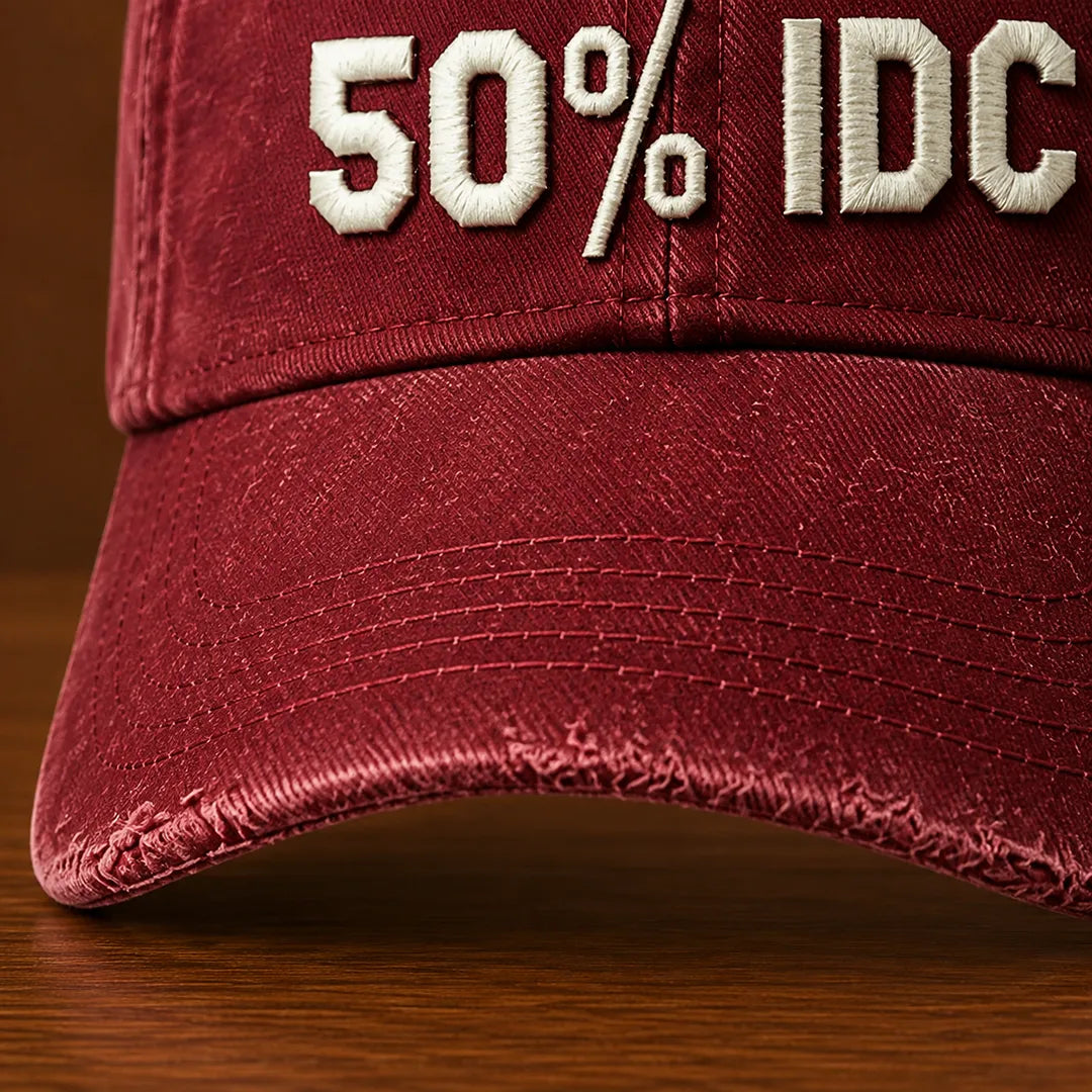 Textured Embroidered Cap