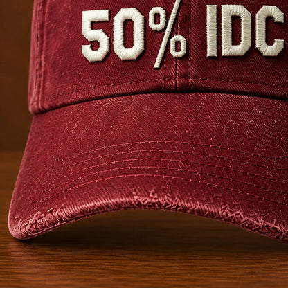 Textured Embroidered Cap