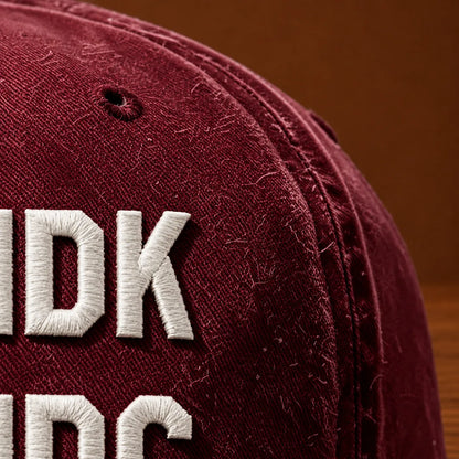 Textured Embroidered Cap