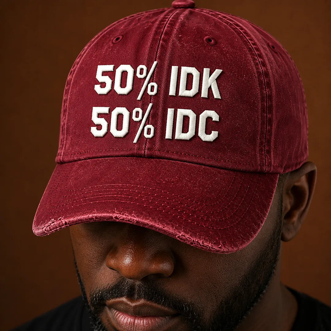 Textured Embroidered Cap