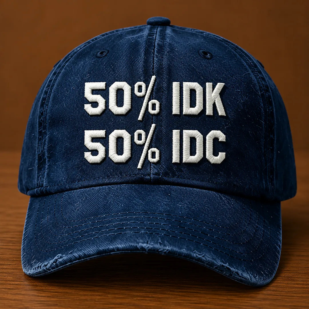 Textured Embroidered Cap