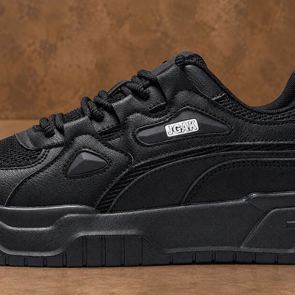Textured Lace-Up Sneakers
