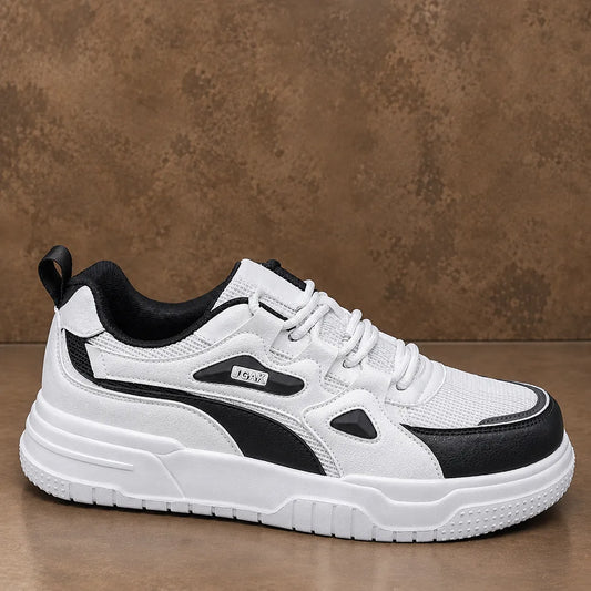 Textured Lace-Up Sneakers