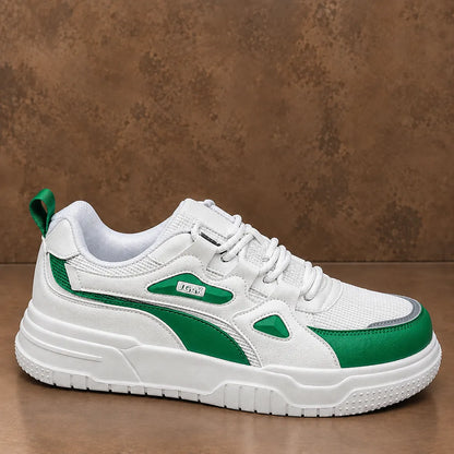 Textured Lace-Up Sneakers