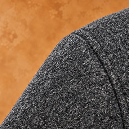 Textured Lapel Overcoat