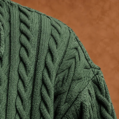 Textured Quarter-Zip Sweater