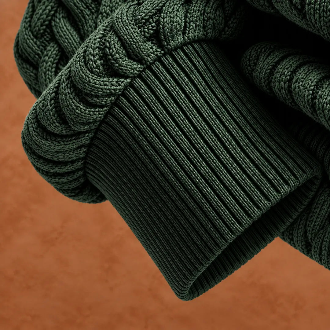 Textured Quarter-Zip Sweater