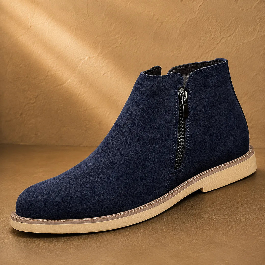 Textured Side-Zip Boots
