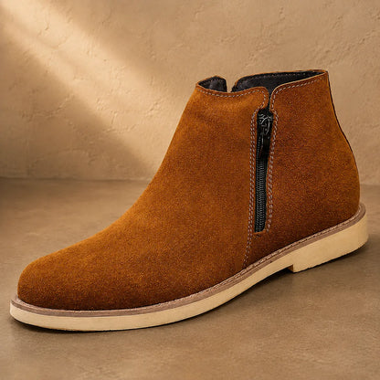 Textured Side-Zip Boots