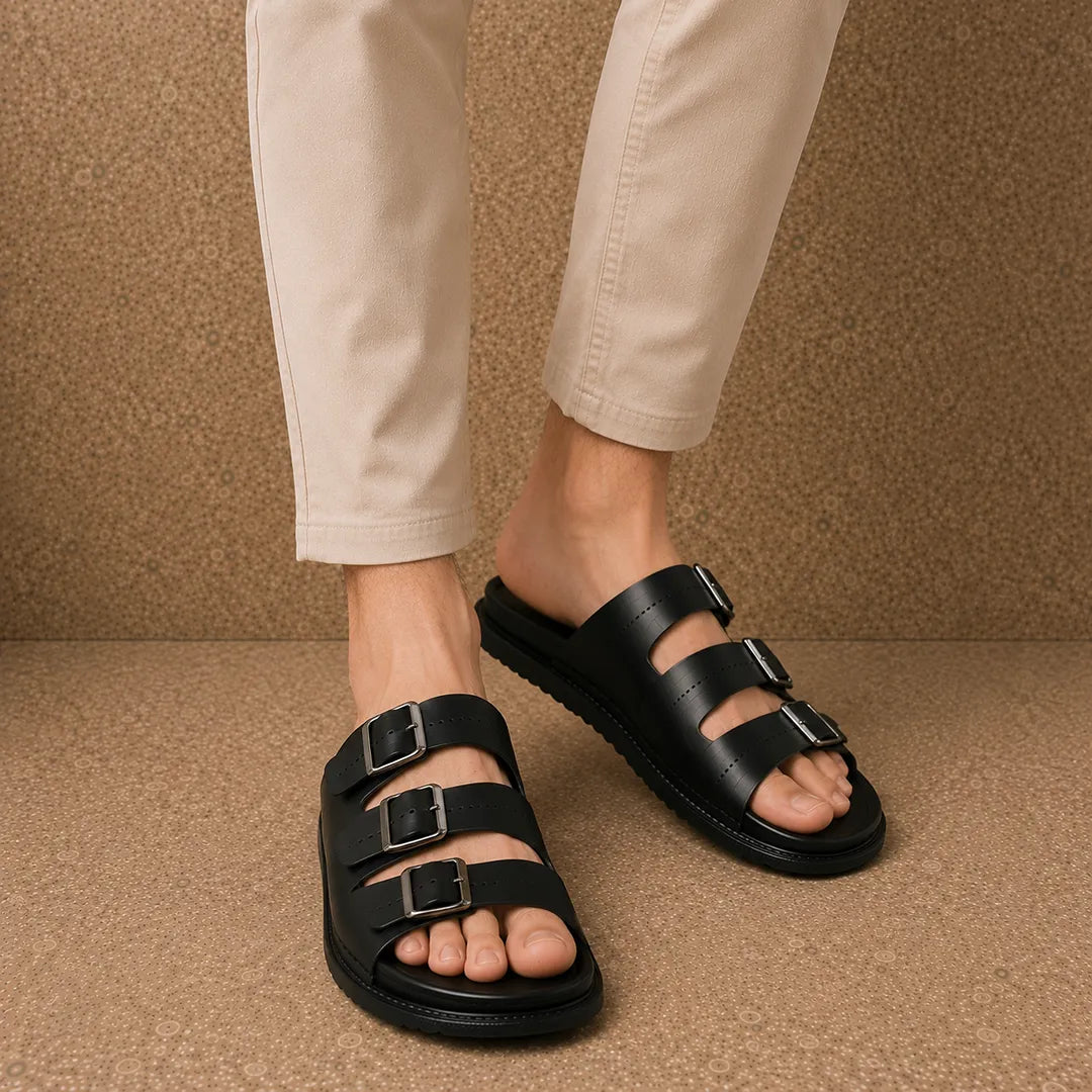 Triple Strap Sandals