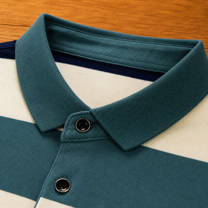 Cotton Striped Polo Shirt