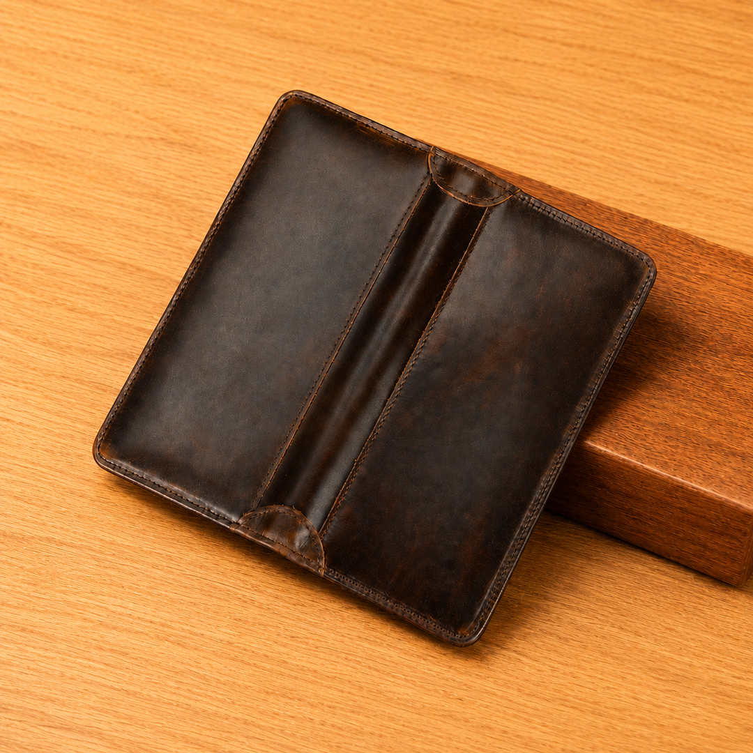 Executive Leather Long Wallet