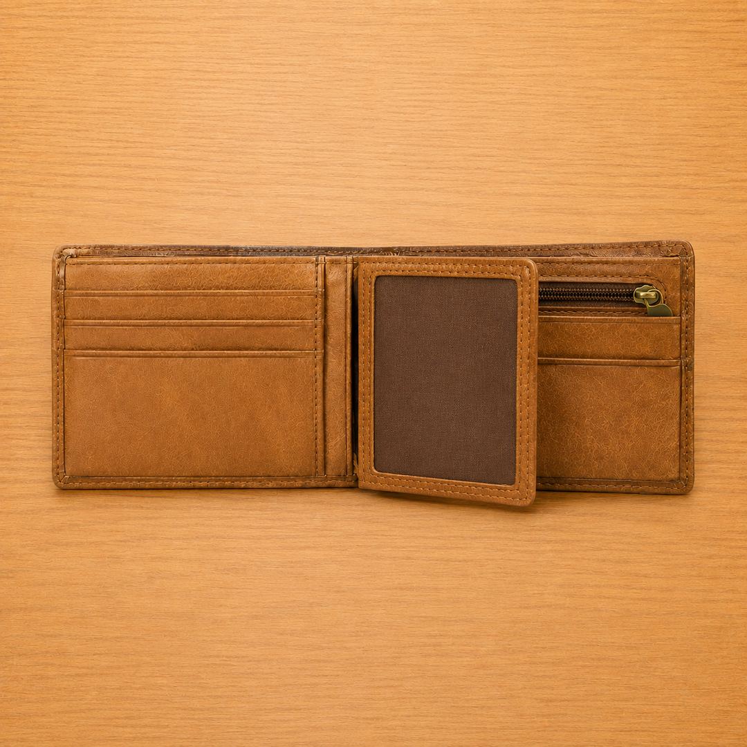 Vintage Embossed Bifold Wallet