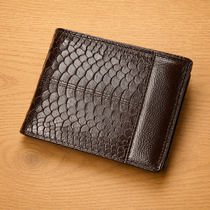 Vintage Embossed Bifold Wallet