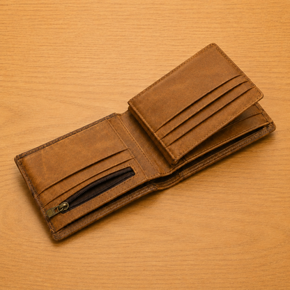 Vintage Embossed Bifold Wallet