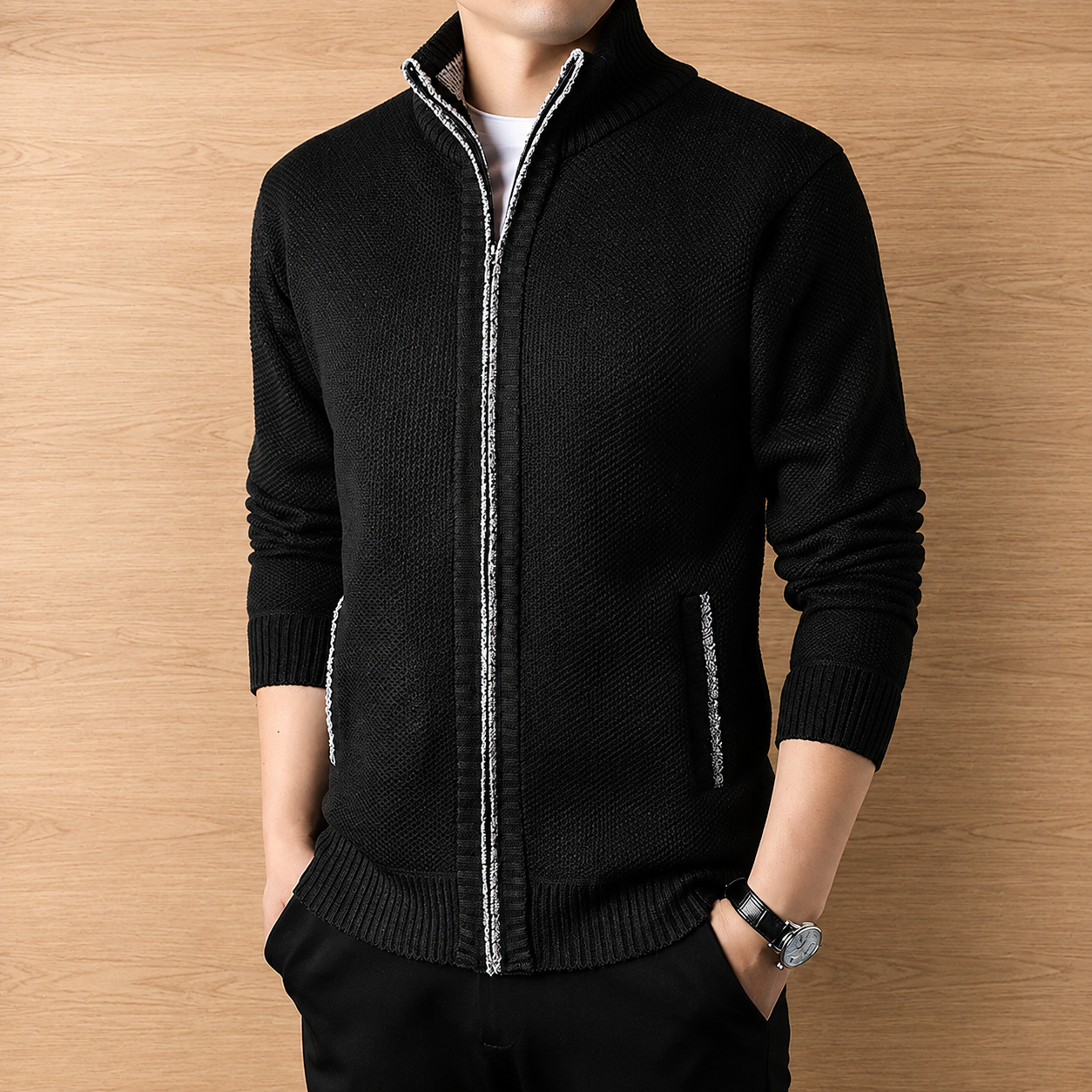 Zip Knit Cardigan