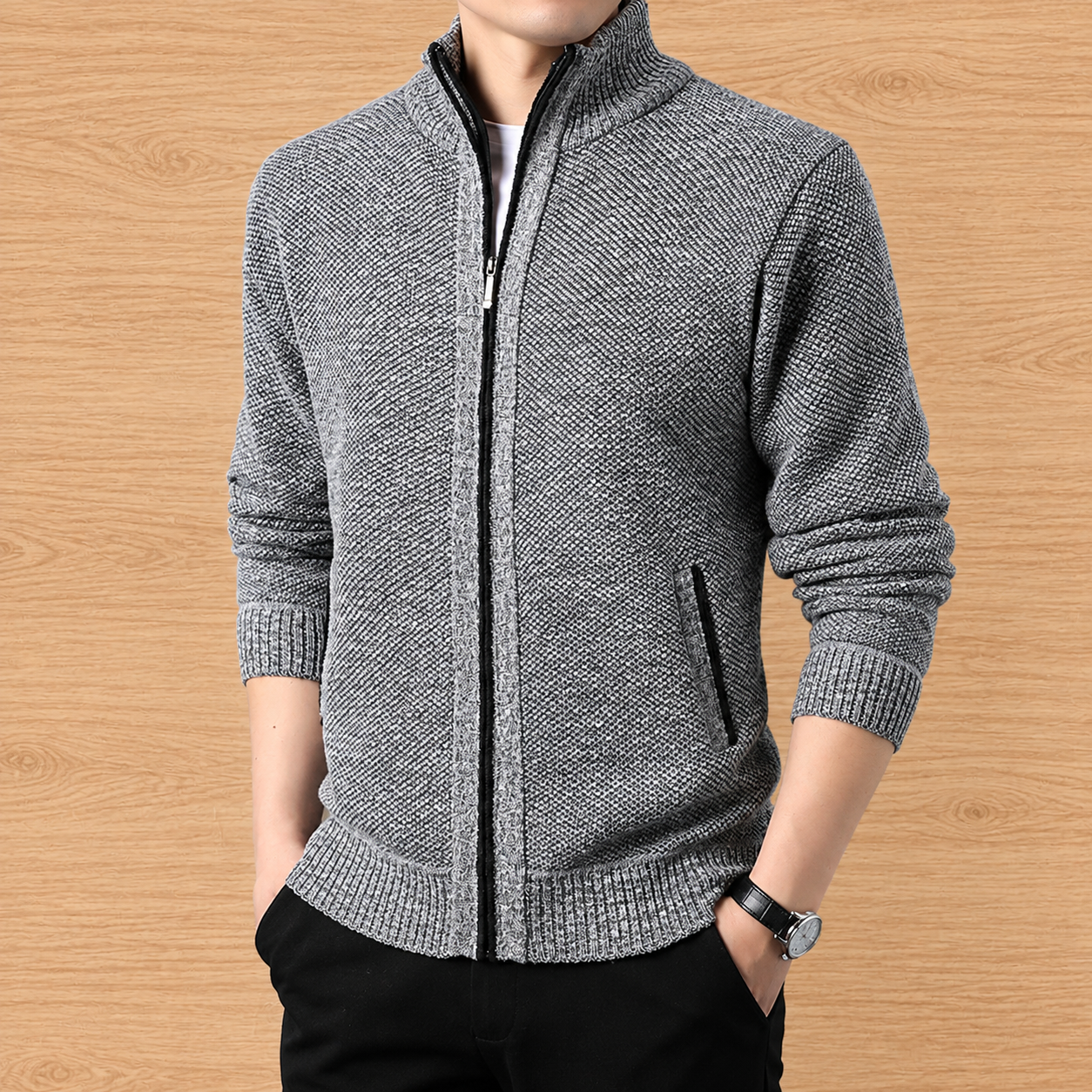 Zip Knit Cardigan