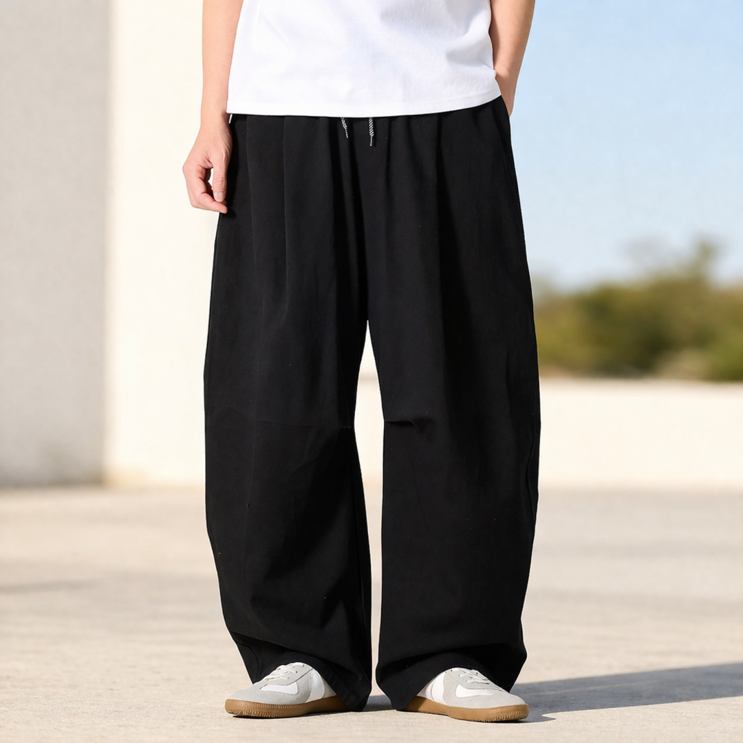 Retro Wide-leg Trousers