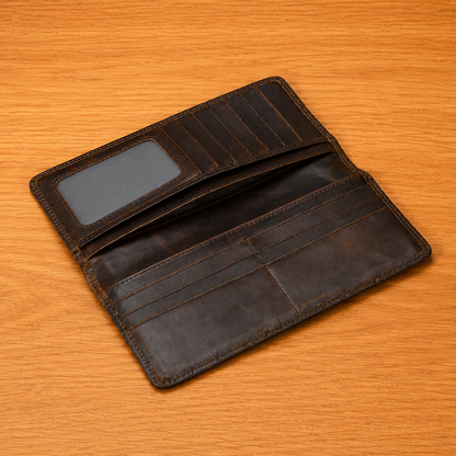 Executive Leather Long Wallet